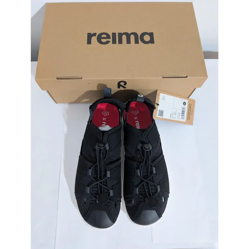 Reima Barefoot Sandals Valoa US 6/6.5 EU 38 Black